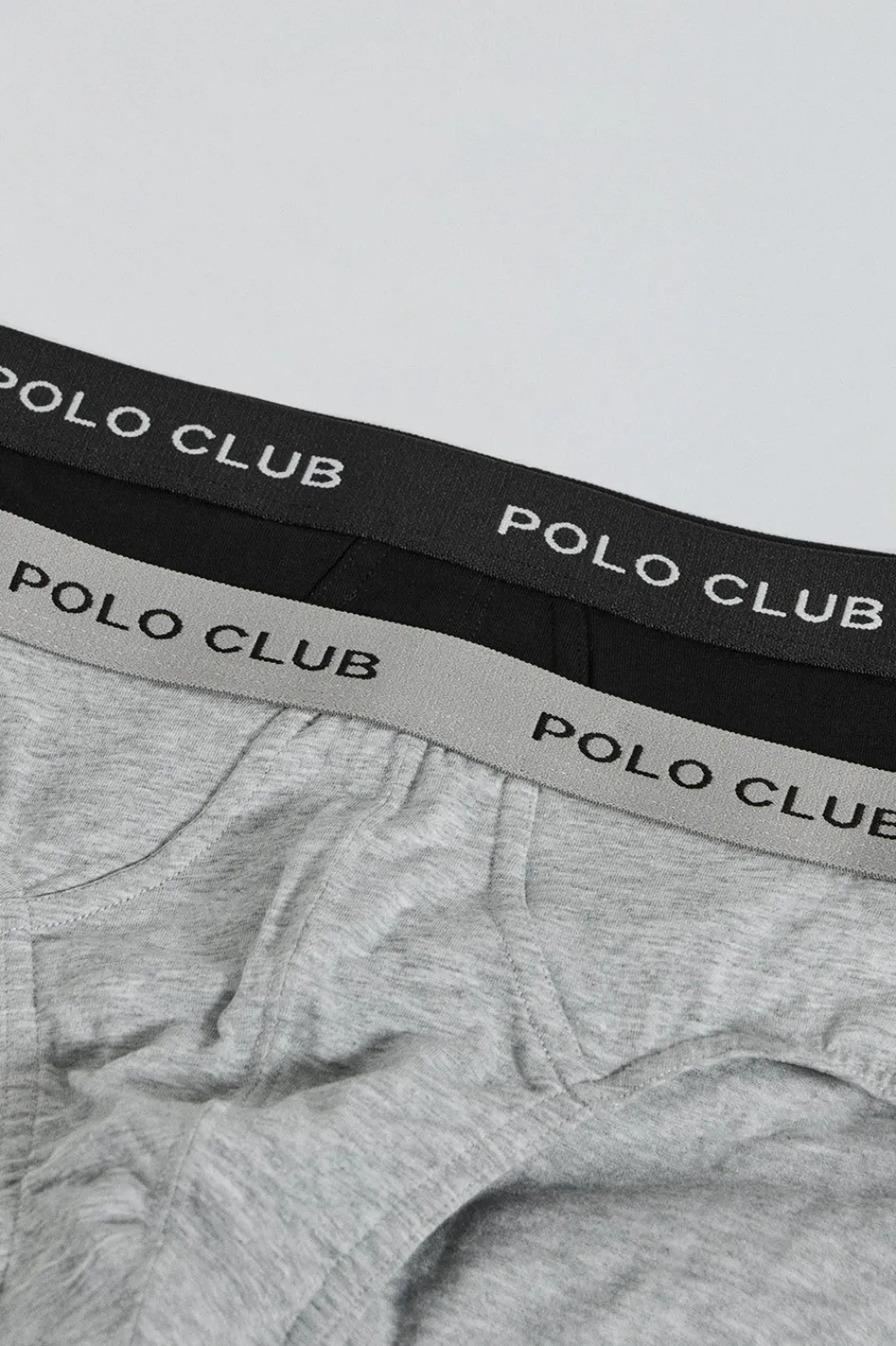 Polo Club Packs*Lots de deux slips noir et gris avec détail Multicolore