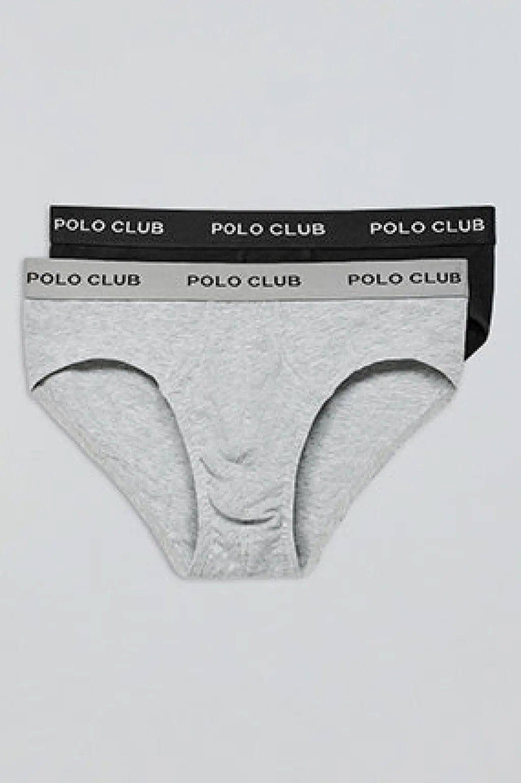 Polo Club Packs*Lots de deux slips noir et gris avec détail Multicolore