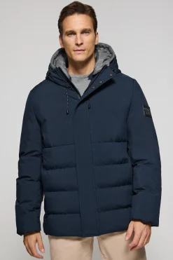 Polo Club Vestes*Manteau Aspen matelassé à capuche fixe et détails Bleu Marine