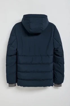 Polo Club Vestes*Manteau Aspen matelassé à capuche fixe et détails Bleu Marine
