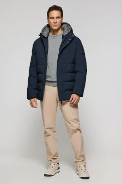 Polo Club Vestes*Manteau Aspen matelassé à capuche fixe et détails Bleu Marine