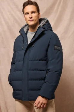 Polo Club Vestes*Manteau Aspen matelassé à capuche fixe et détails Bleu Marine