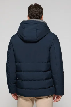 Polo Club Vestes*Manteau Aspen matelassé à capuche fixe et détails Bleu Marine