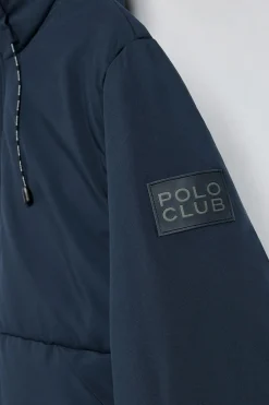 Polo Club Vestes*Manteau Aspen matelassé à capuche fixe et détails Bleu Marine