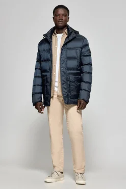 Polo Club Vestes*Manteau Greenwich avec poches et capuche fixe avec détails Bleu Marine