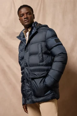 Polo Club Vestes*Manteau Greenwich avec poches et capuche fixe avec détails Bleu Marine