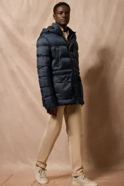 Polo Club Vestes*Manteau Greenwich avec poches et capuche fixe avec détails Bleu Marine