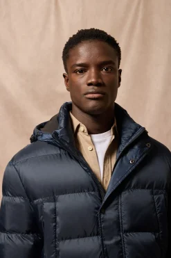 Polo Club Vestes*Manteau Greenwich avec poches et capuche fixe avec détails Bleu Marine
