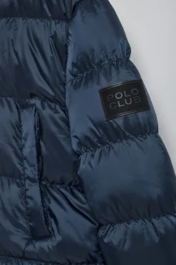 Polo Club Vestes*Manteau Greenwich avec poches et capuche fixe avec détails Bleu Marine