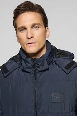 Polo Club Vestes*Manteau Staten à capuche amovible et détails Bleu Marine