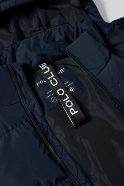 Polo Club Vestes*Manteau Staten à capuche amovible et détails Bleu Marine