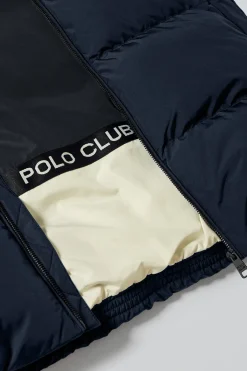 Polo Club Vestes*Manteau Staten à capuche amovible et détails Bleu Marine