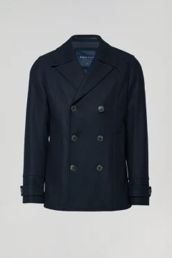Polo Club Vestes*Manteau caban Calum avec détails Bleu Marine