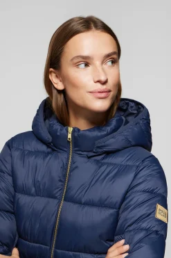 Polo Club Vestes*Manteau Corinne ultralight avec capuche et logo Bleu Marine