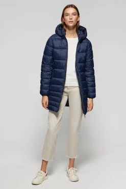 Polo Club Vestes*Manteau Corinne ultralight avec capuche et logo Bleu Marine