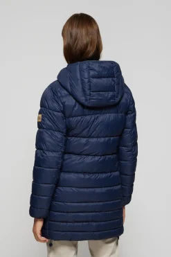 Polo Club Vestes*Manteau Corinne ultralight avec capuche et logo Bleu Marine