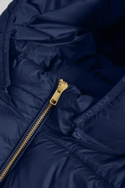 Polo Club Vestes*Manteau Corinne ultralight avec capuche et logo Bleu Marine
