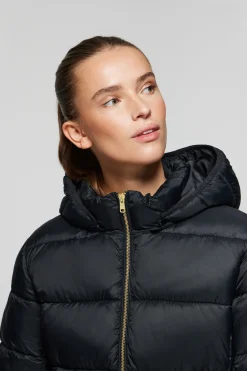 Polo Club Vestes*Manteau Corinne ultralight avec capuche et logo Noir
