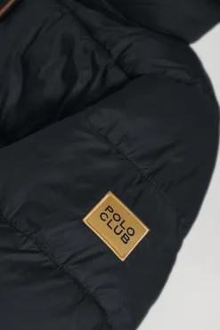 Polo Club Vestes*Manteau Corinne ultralight avec capuche et logo Noir