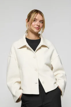 Polo Club Vestes*Manteau court Lita boutonné avec détails Beige