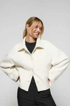 Polo Club Vestes*Manteau court Lita boutonné avec détails Beige
