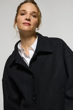 Polo Club Vestes*Manteau court Lita boutonné avec détails Noir