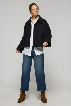 Polo Club Vestes*Manteau court Lita boutonné avec détails Noir