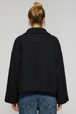 Polo Club Vestes*Manteau court Lita boutonné avec détails Noir