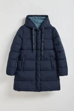 Polo Club Vestes*Manteau Gracia bleu réversible avec capuche fixe et détails Bleu Marine