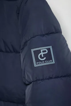 Polo Club Vestes*Manteau Gracia bleu réversible avec capuche fixe et détails Bleu Marine