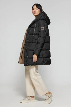 Polo Club Vestes*Manteau Gracia réversible avec capuche fixe et détails Noir