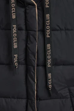 Polo Club Vestes*Manteau Gracia réversible avec capuche fixe et détails Noir