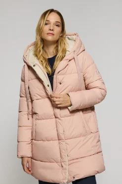 Polo Club Vestes*Manteau Gracia rose réversible avec capuche fixe et détails Rose pâle