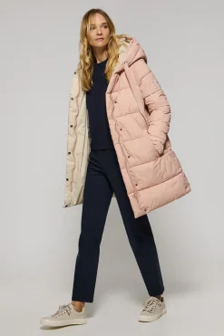Polo Club Vestes*Manteau Gracia rose réversible avec capuche fixe et détails Rose pâle
