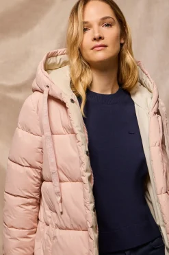 Polo Club Vestes*Manteau Gracia rose réversible avec capuche fixe et détails Rose pâle