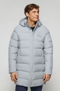 Polo Club Vestes*Manteau gris Courchevel avec capuche amovible et détails Gris clair