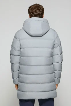 Polo Club Vestes*Manteau gris Courchevel avec capuche amovible et détails Gris clair