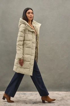 Polo Club Vestes*Manteau Iris Coat écru avec logo Beige
