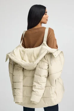 Polo Club Vestes*Manteau Iris Coat écru avec logo Beige