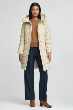Polo Club Vestes*Manteau Iris Coat écru avec logo Beige