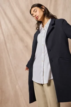 Polo Club Vestes*Manteau Kate boutonné avec écusson Bleu Marine