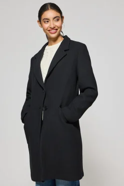 Polo Club Vestes*Manteau Kate boutonné avec écusson Noir