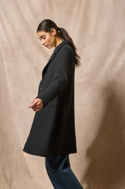 Polo Club Vestes*Manteau Kate boutonné avec écusson Noir