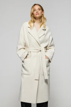 Polo Club Vestes*Manteau long Carrie en drap et détails Beige