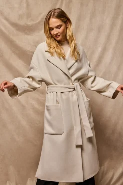 Polo Club Vestes*Manteau long Carrie en drap et détails Beige