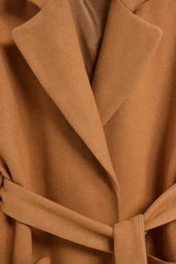 Polo Club Vestes*Manteau long Carrie couleur en drap et détails Camel