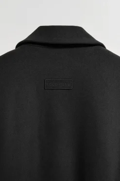 Polo Club Vestes*Manteau long Carrie en drap et détails Noir