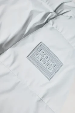Polo Club Vestes*Manteau long Cosima argenté avec capuche amovible et fentes latérales Gris argenté