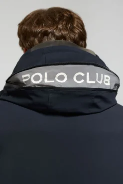 Polo Club Vestes*Manteau Mackey avec capuche fixe et détails Bleu Marine