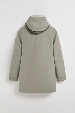 Polo Club Vestes*Manteau Mackey avec capuche fixe et détails Gris Pierre